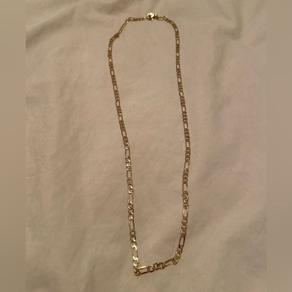 Pilgrim plated gold figaro chain